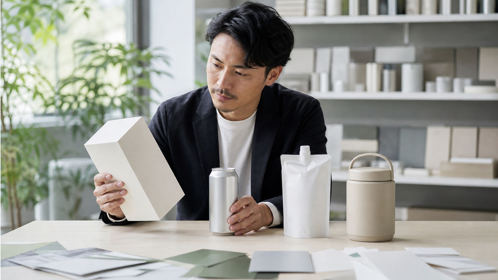市場の現在地を表現した包装現場